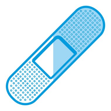 mavi siluet ban yardım öğesi sağlık gölgelendirme