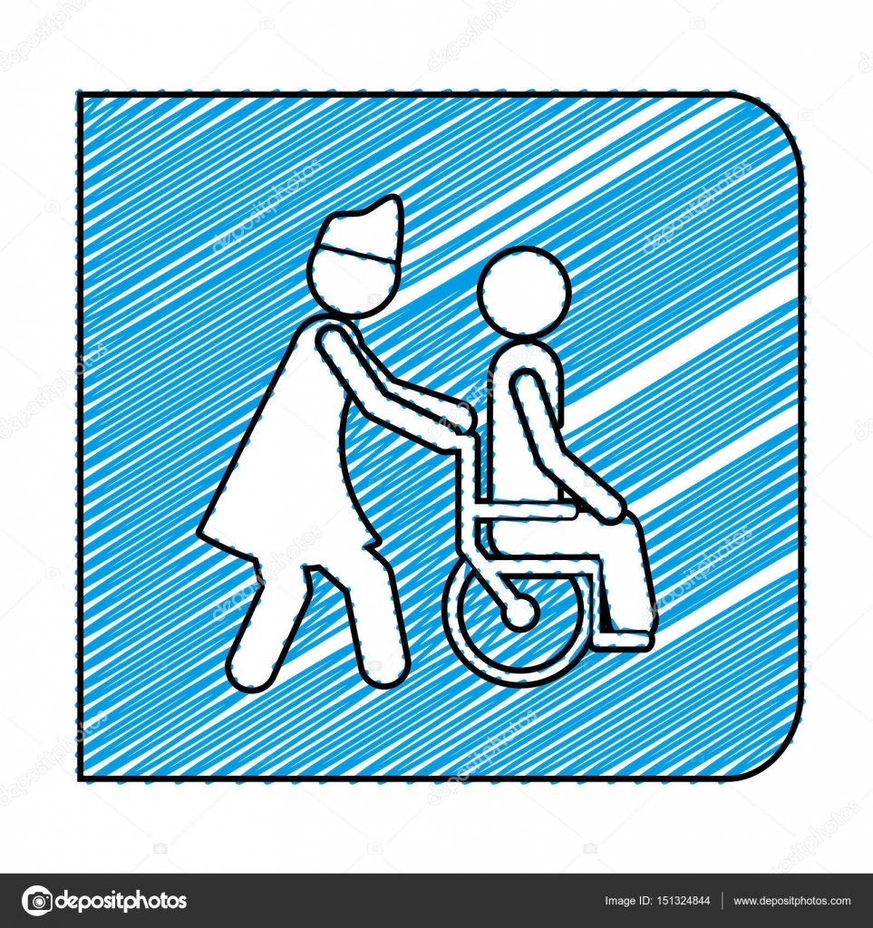 Tekerlekli Sandalye Cizimi Karakalem