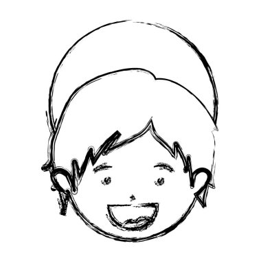 bulanık silüeti tek renkli yüz çocuk İsa