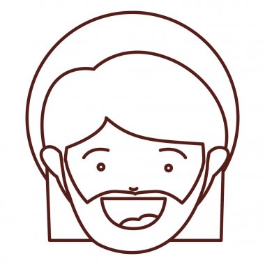 yüz saint joseph babası kahverengi silüeti