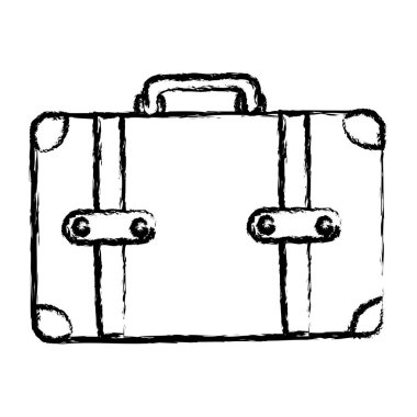 tek renkli deri çanta silüeti bulanık