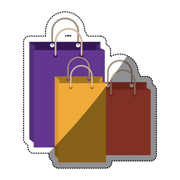 分離のショッピング バッグのデザイン — ストックベクタ