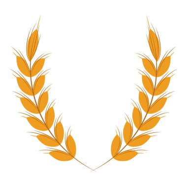 İzole buğday kulak tasarım