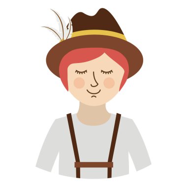 Almanya kültür izole oktoberfest simgesi