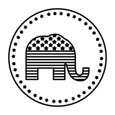 Oy tasarım izole fil