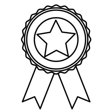 İzole ABD yıldızın içine mühür damgası tasarım