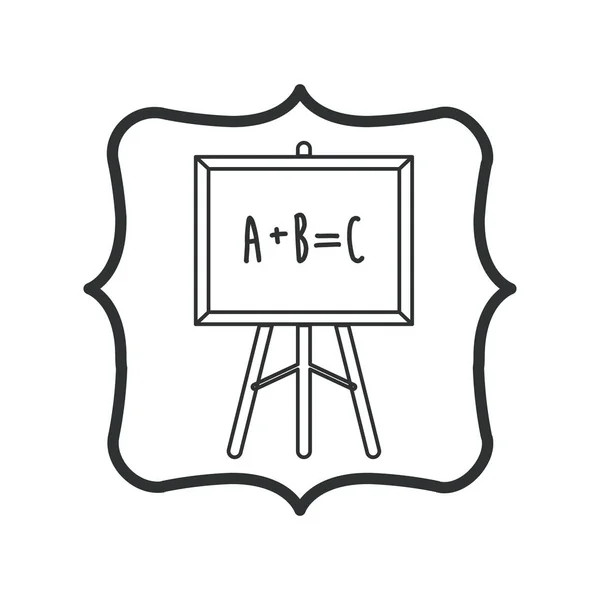 Okul tasarım izole yazı tahtası — Stok Vektör