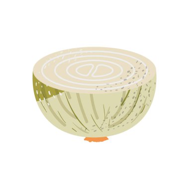 Orta soğan ile beyaz arka plan lekeleri