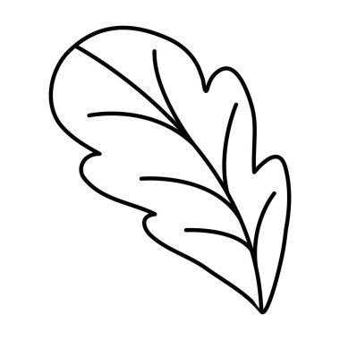 siyah silüeti pancar yaprağı önden görünümü