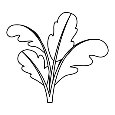 pancar bitki siyah silüeti