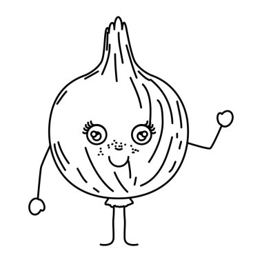 soğan çizgi film siyah silüeti