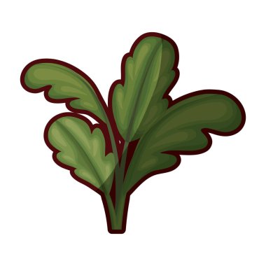 kalın kontur ile pancar üretim tesisi ile beyaz arka plan