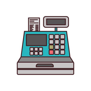 Yazar kasa ile ince dağılımı ile renk siluet