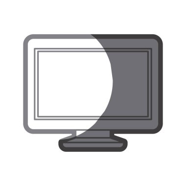 gri tonlamalı lcd monitör silüeti