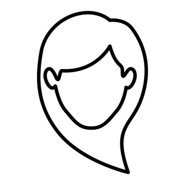 uzun saçlı meçhul kadının tek renkli dağılımı