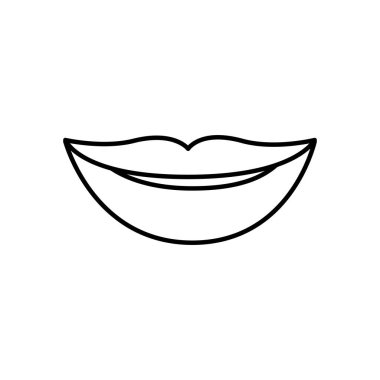 gülümseyen dudak tek renkli dağılımı