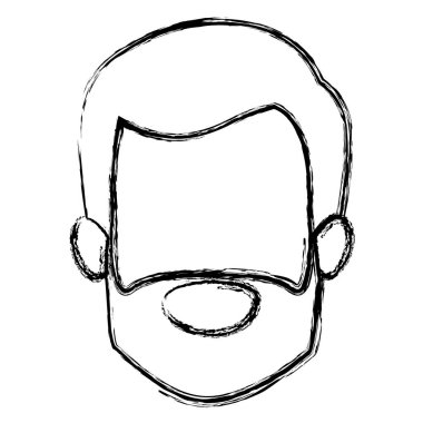 tek renkli kısa saç ve sakal meçhul yaşlı adamla silüeti bulanık