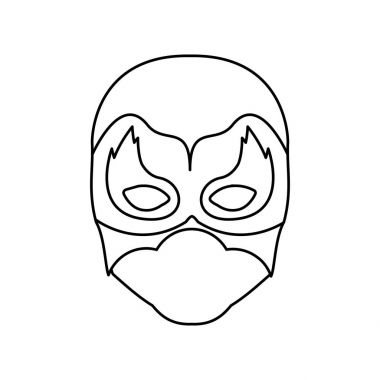 yüzü olmayan adam maskeli süper kahraman tek renkli dağılımı