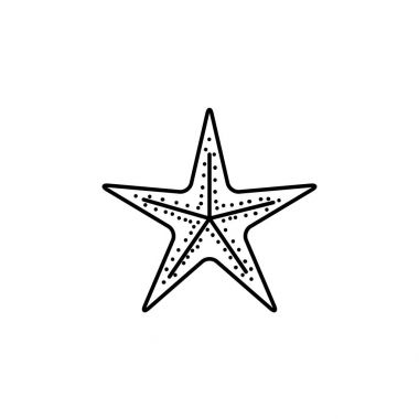 siyah deniz deniz yıldızı silüeti