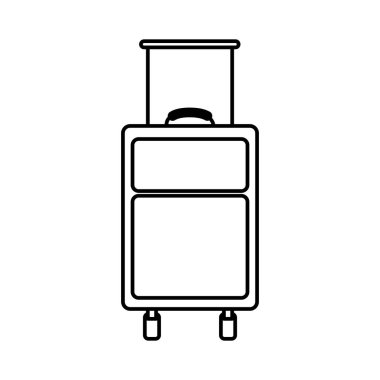 Seyahat Çanta Siyah siluet