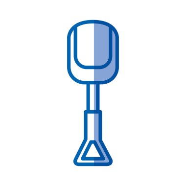 oyuncak kürek plaj seti mavi gölgelendirme silüeti