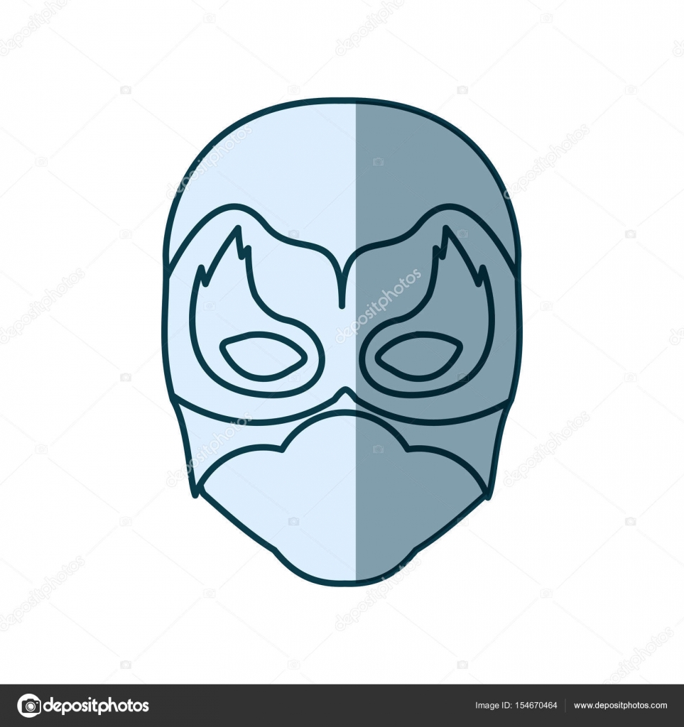 Masque Super héros bleu
