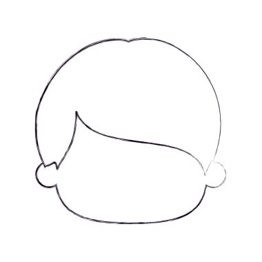 yüzü olmayan çocuk kısa dalgalı saçlı başkanı bulanık ince silüeti