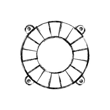 flotasyon Hoop bulanık kalın siluet