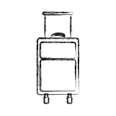 kalın silüeti bulanık: bavul seyahat