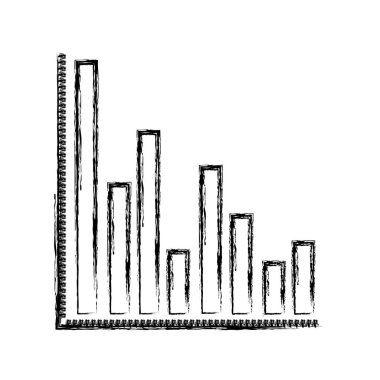 sütun grafiği tek renkli bulanık silüeti