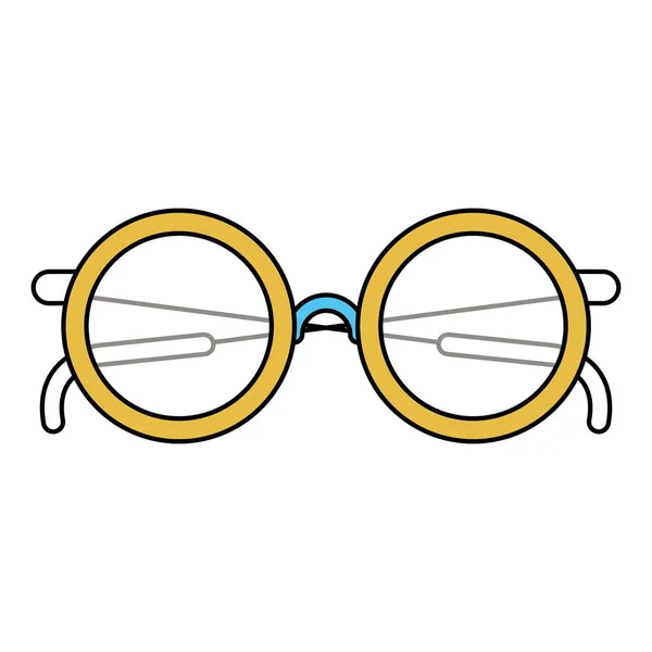 Sectores de color silueta de gafas icono — Archivo Imágenes Vectoriales
