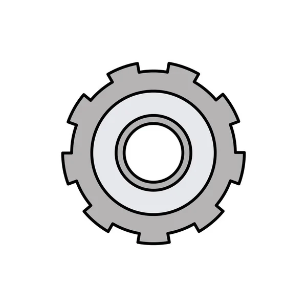 Färgglad silhuetten av redskap med hjul — Stock vektor