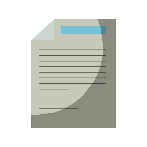 Bunte Silhouette des Papierblattes mit Text ohne Kontur und Schattierung — Stockvektor
