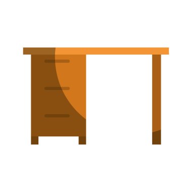 renkli grafik kontur ve yarı gölge olmadan Çekmeceli ahşap Ofis Masası