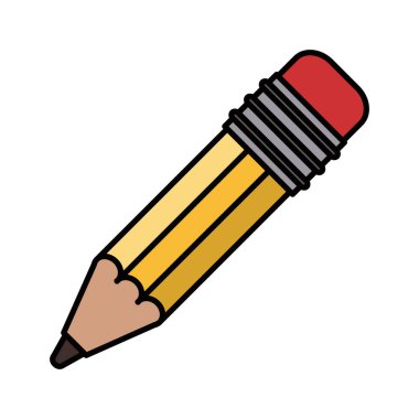 renkli siluet görüntü kalem silgi