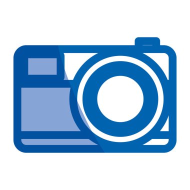 yakın çekim fotoğraf makinesinin mavi gölgelendirme siluet