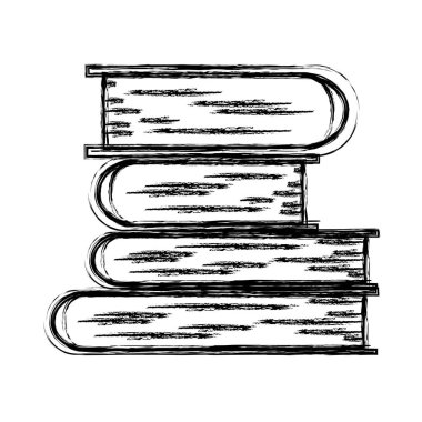 tek renkli kitap yığını silüeti bulanık