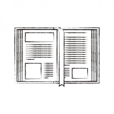 bulanık siluet görüntü açık kitap yer işareti ile kroki