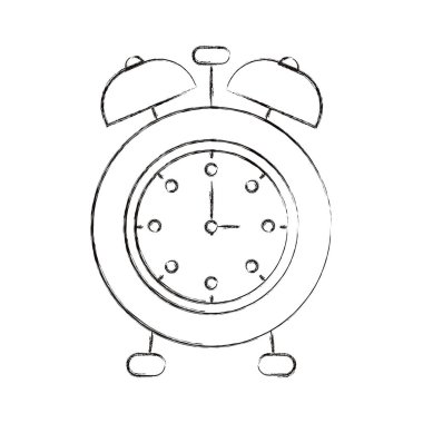 bulanık kroki siluet görüntü çalar saat