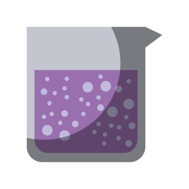 Cam Kavanoz laboratuvar sıvı çözüm için gerçekçi renkli gölgeleme görüntü