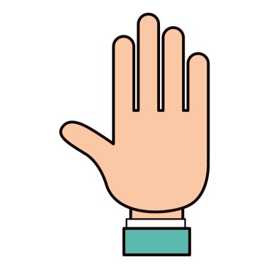 renk siluet açık el palm gömlek kol ile kroki