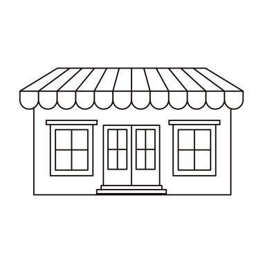 Tenteli deposunun tek renkli siluet