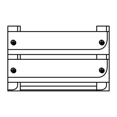 tek renkli tahta kutuya closeup silüeti