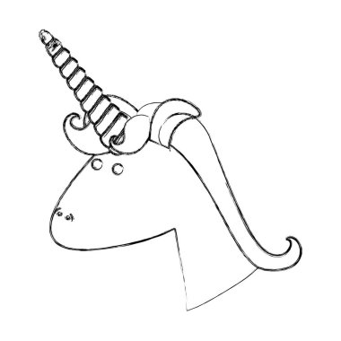 tek renkli yüz yan görünüm mane olan erkek at silüeti bulanık