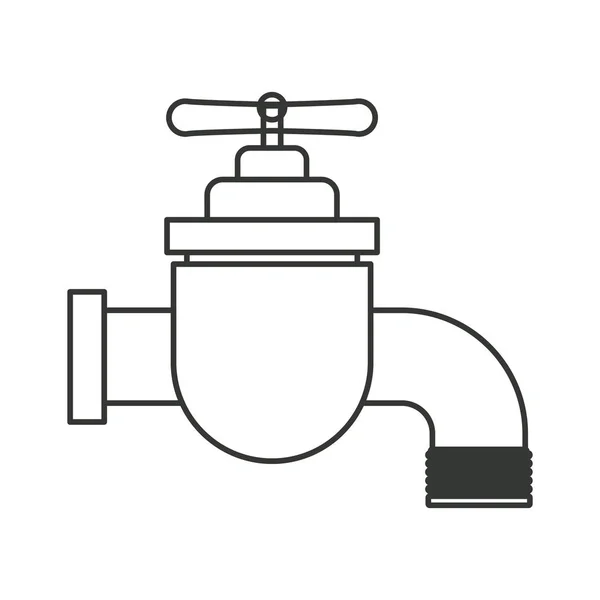 Silueta monocromática del icono del grifo — Archivo Imágenes Vectoriales