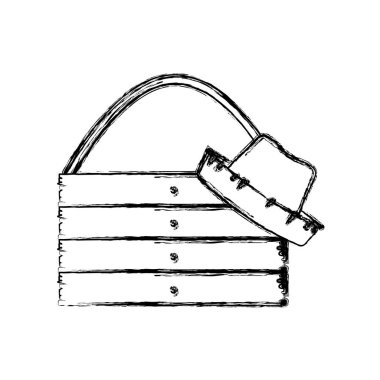 bulanık siluet ahşap tahta ip ve saman şapkalı