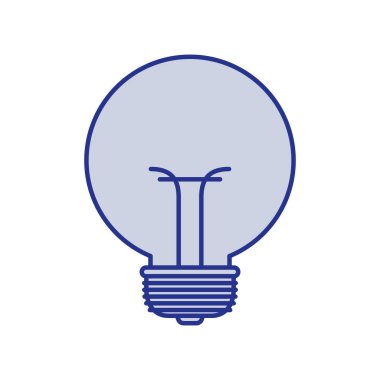 küçük ampul mavi siluet