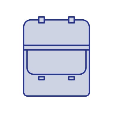 açılan icra evrak simgesini mavi siluet