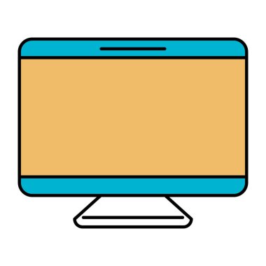 ekran monitör renk bölümleri silüeti