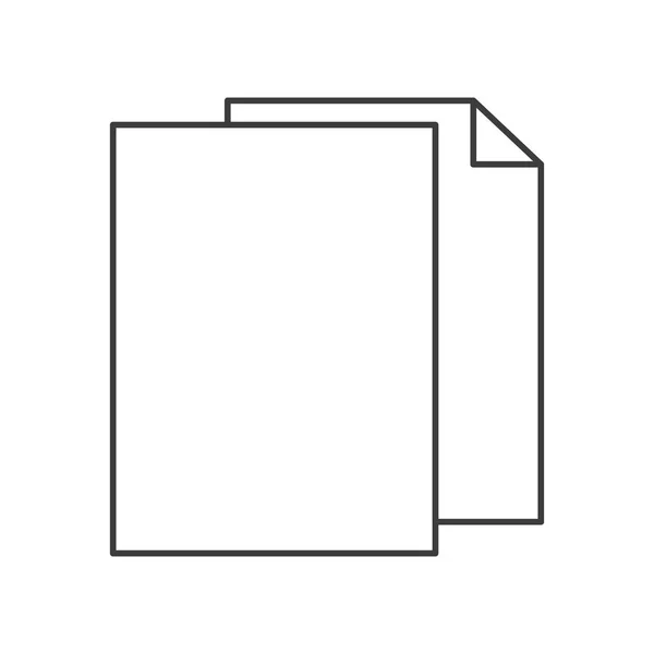 Černobílá silueta listů v prázdné — Stockový vektor